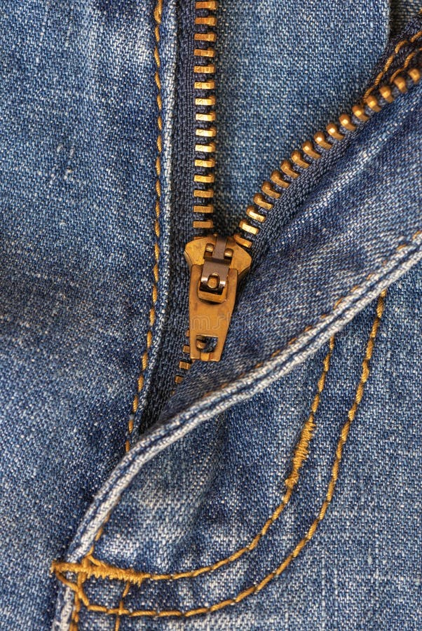 Open Zipper on Blue Jeans . Stock Image - Image of close, navy: 267151181