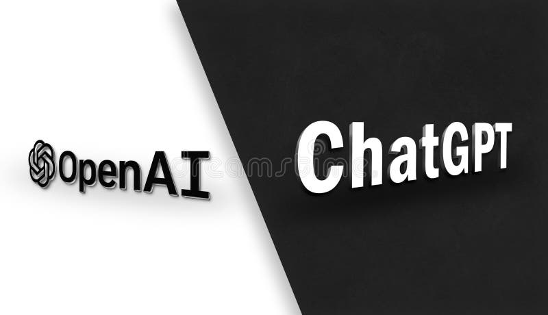 OpenAI and ChatGPT - American artificial intelligence research company royalty free stock photography