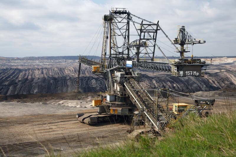 Opencast mining stock image. Image of blue, welzow, lights - 83437243