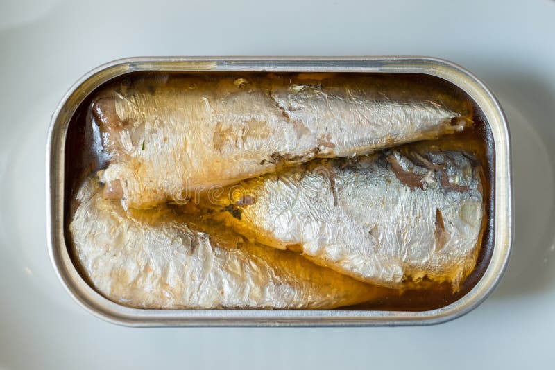 An Opened Can of Sardines stock photo. Image of delicious 71594300