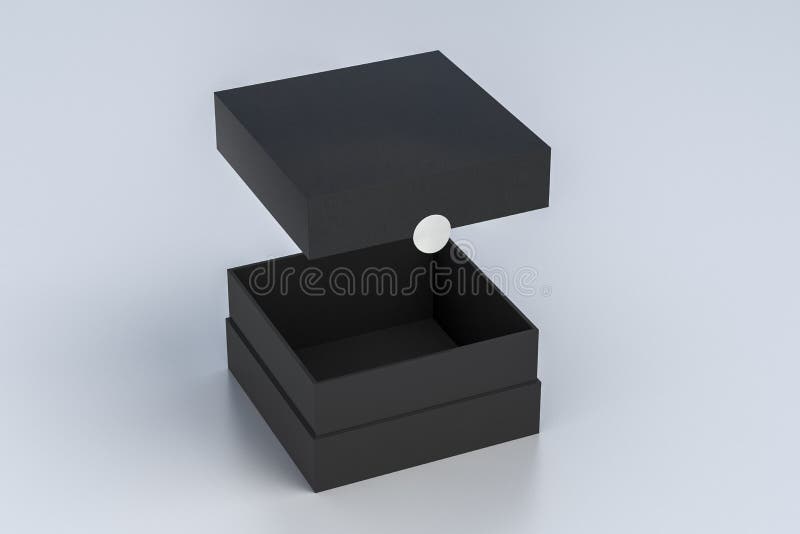 Opened empty box stock illustration. Illustration of mock - 187099764