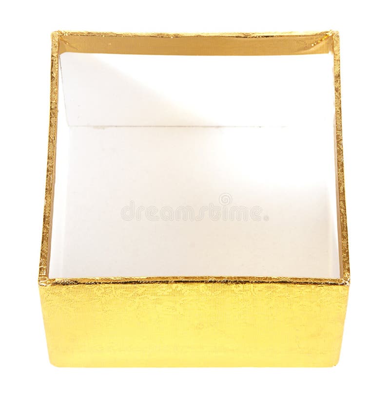 Opened gold gift box stock image. Image of gift, culture 23350767