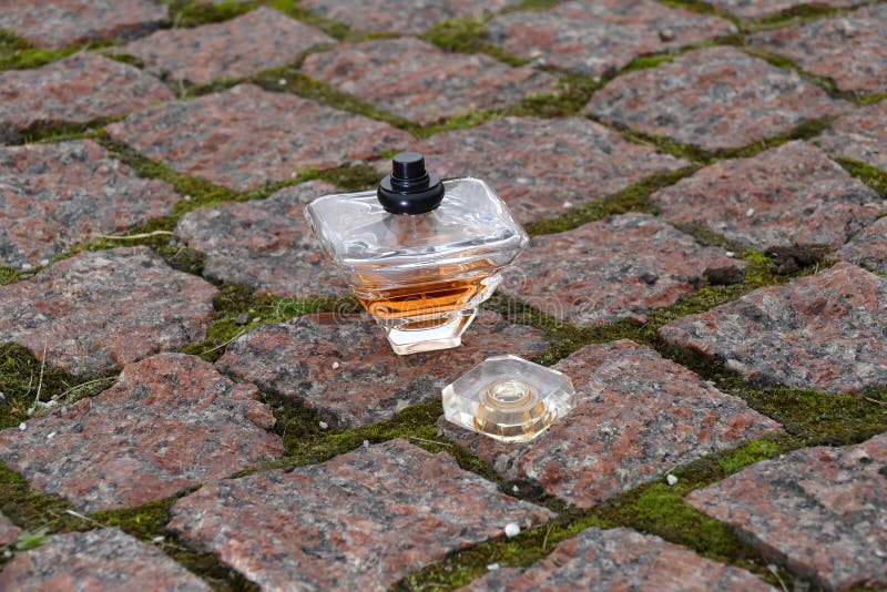 Opened Perfume bottle stock image. Image of garden, natural 200518101