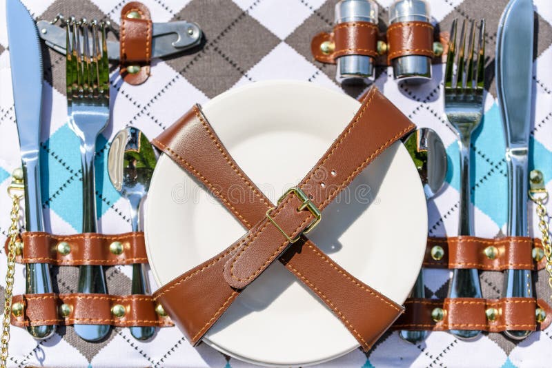 Opened Picnic Basket Cutlery Stock Photo Image of knife, spoons 77051650