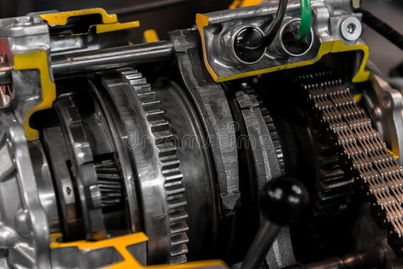 Opened Switch Gear of a Car Stock Photo Image of metal, industrial