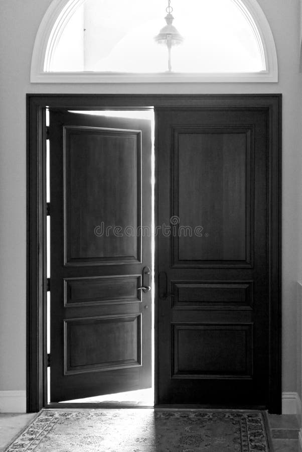 Opening or closing door stock photo. Image of window 20226446