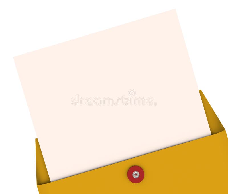 Opening Envelope Letter Top Secret Information Blank Copy Space vector illustration