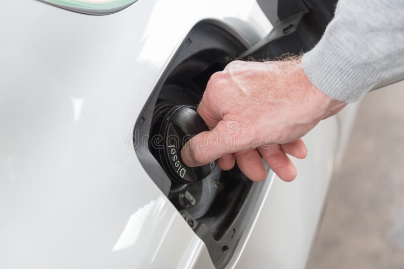 Opening fuel tank cap stock image. Image of energy, diesel 61445695