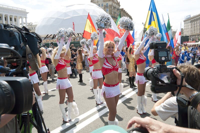 Opening in Kyiv Fan Zone EURO 2012 Editorial Stock Image Image of