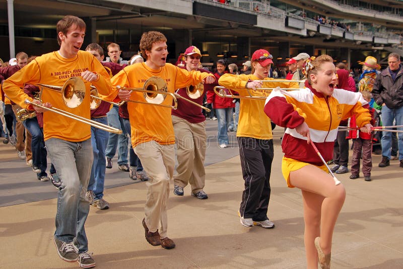 MINNEAPOLIS - MARCH 27: The University of Minnesota Band performs at the opening of Target Field, the new home of the Minnesota Twins, on March 27, 2010, in Minneapolis.