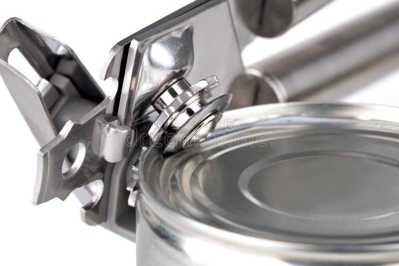 Opening tin can stock image. Image of tinned, product 34020065