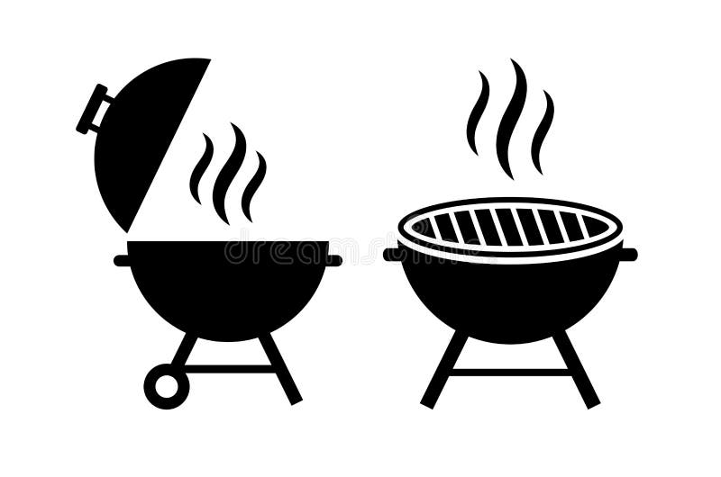 Openluchtgrill vectorpictogram royalty-vrije illustratie Openluchtgrill vectorpictogram royalty-vrije illustratie