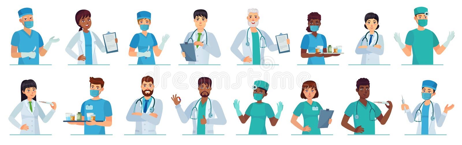 Trabalhador Médico Paramédico Feminino Com Livro De Diagnóstico Com  Estetoscópio E Medicamentos Isolados No Fundo Branco, Personagem De Vetor  De Quadrinhos De Desenhos Animados Royalty Free SVG, Cliparts, Vetores, e  Ilustrações Stock.