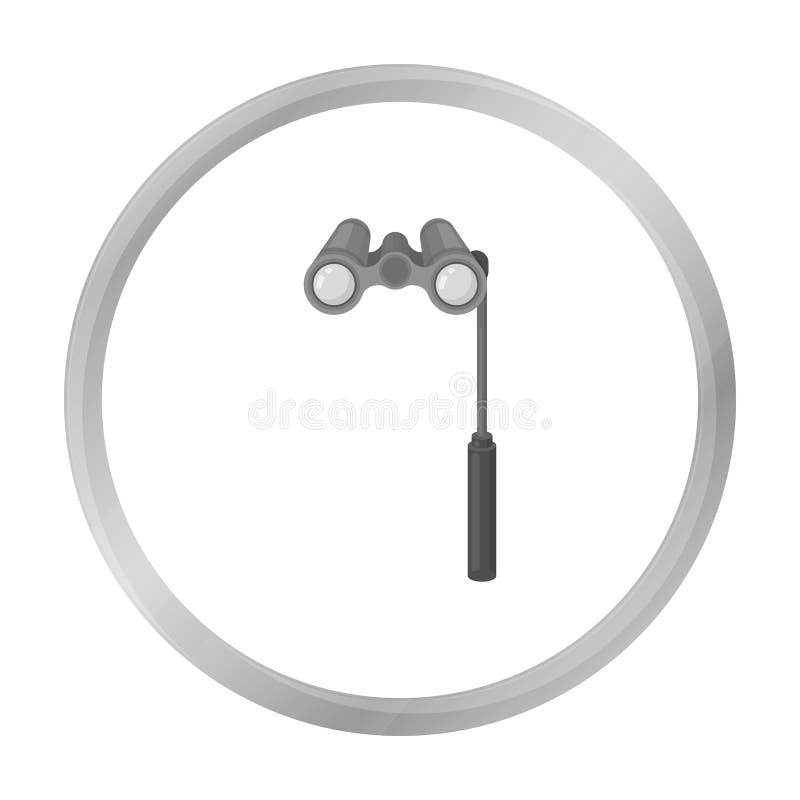 Opera Glasses Icon Isolated on White. Theater Symbol Stock Vector