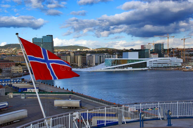 The opera house in Oslo. Norway stock photos