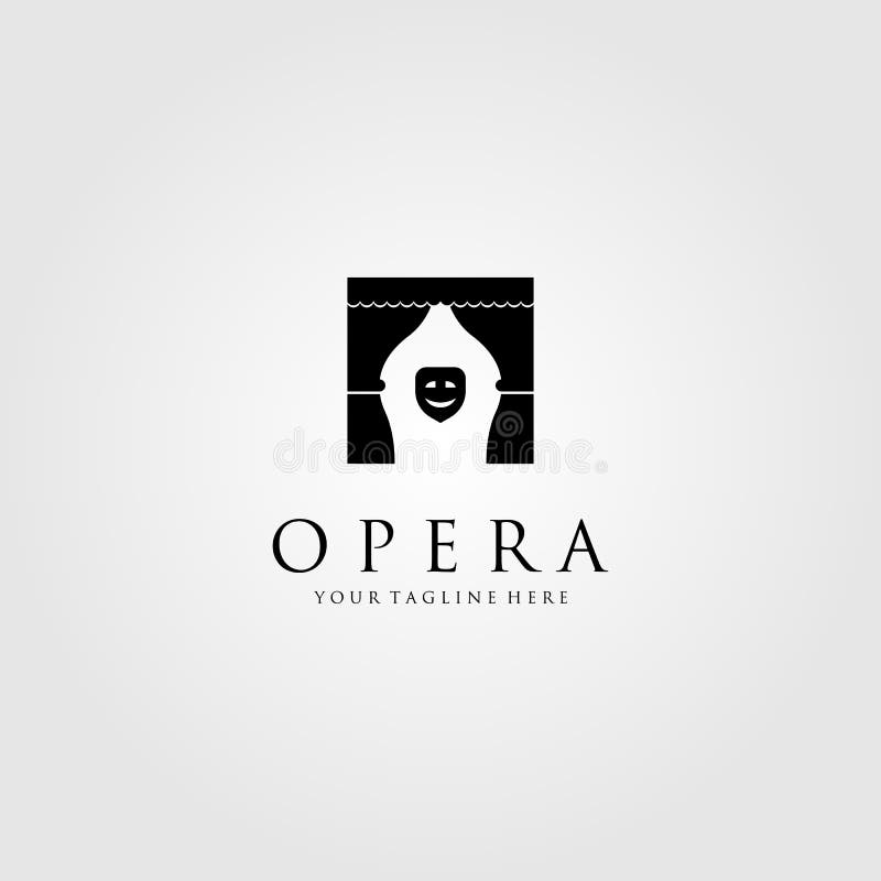 Opera theater logo curtains and mask vector illustration vector illustration Opera theater logo curtains and mask vector illustration vector illustration