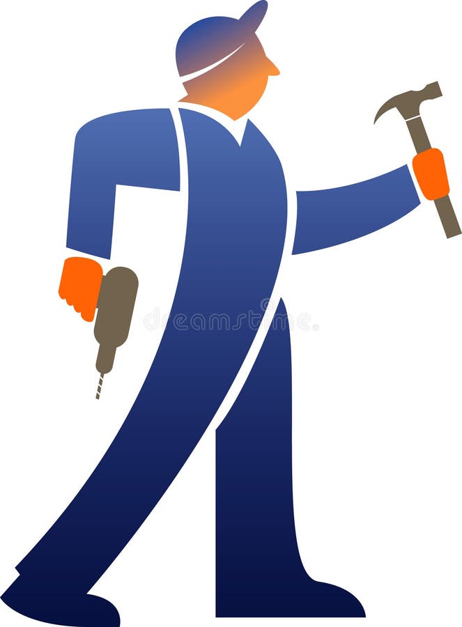 Download Operaio con gli strumenti illustrazione vettoriale. Illustrazione di riparatore - 7315276