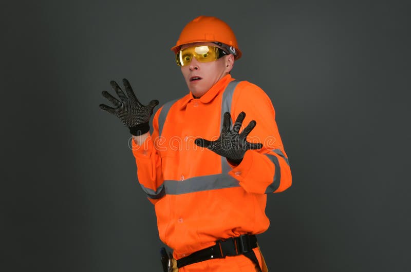 Operaio di costruzione fotografie stock libere da diritti Operaio di costruzione fotografie stock libere da diritti