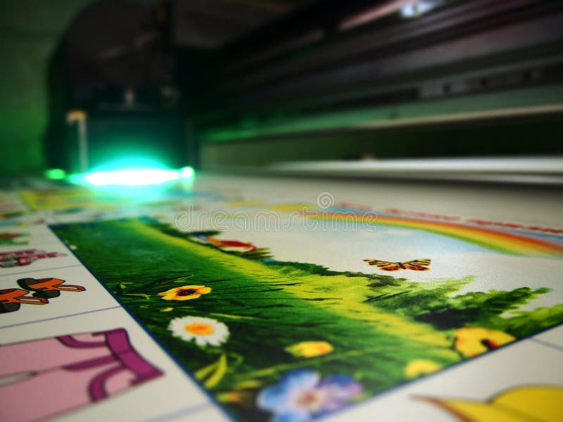 Operation of a large-format printer