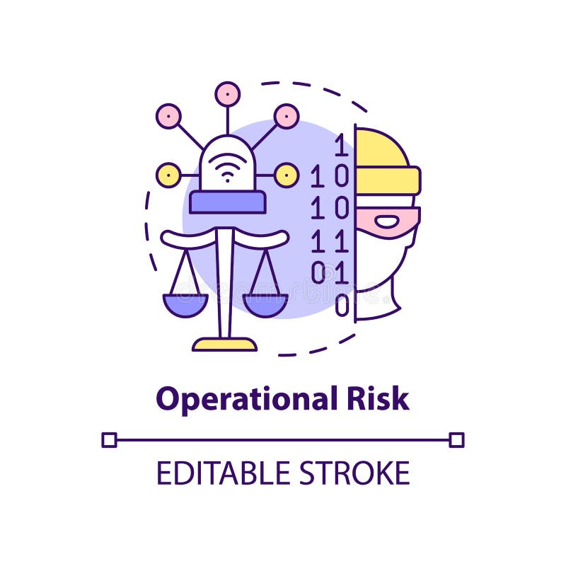 Operational Risk Concept Icon Stock Vector - Illustration of