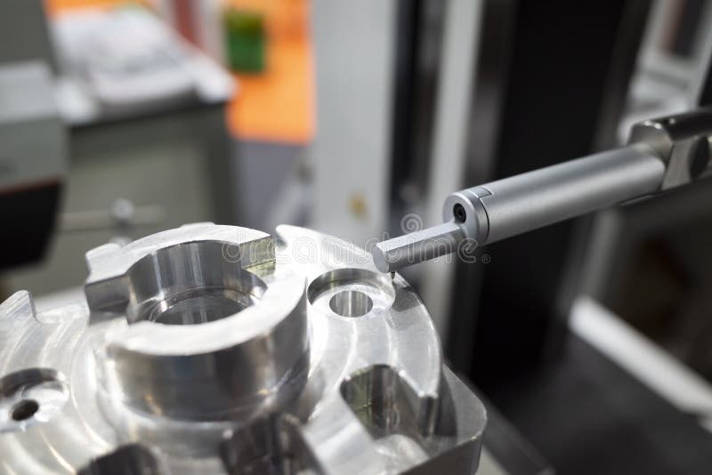 Operator Inspection Turbo Surface Roughness by Roughness Tester Stock