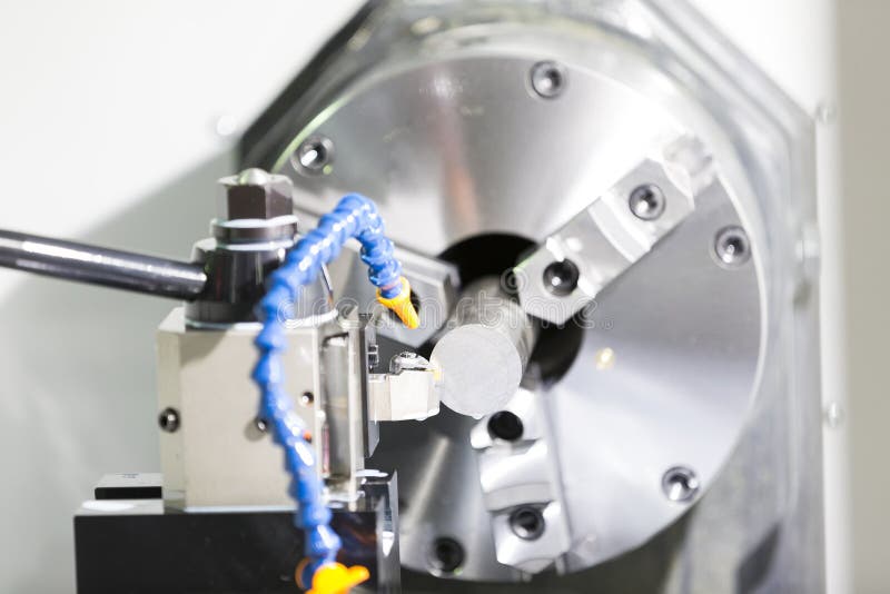 Operator Machining Automotive Part Stock Photo Image of boring, mill