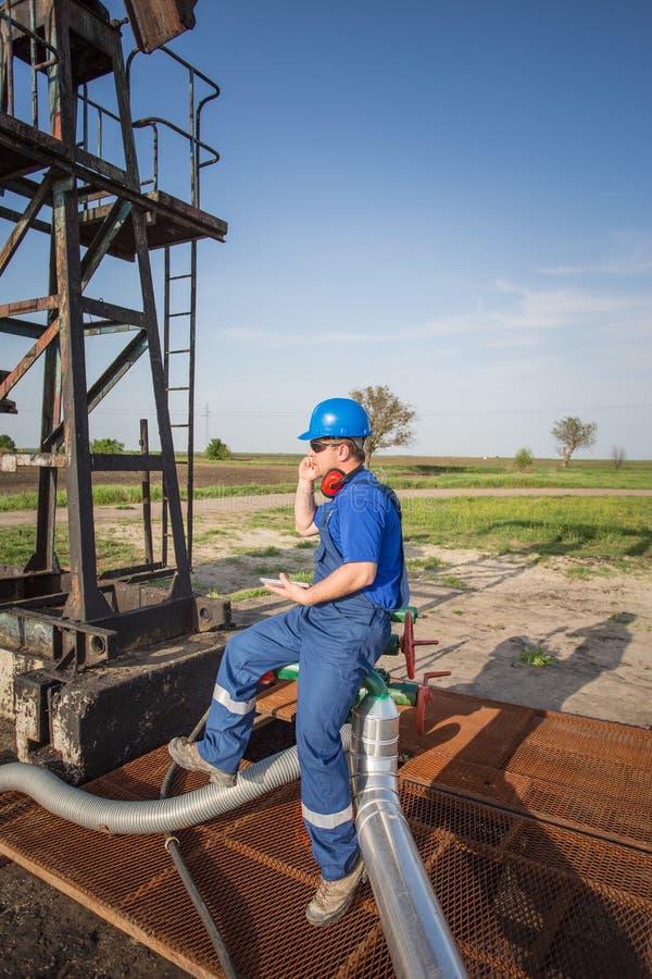 Operator in the Oil and Gas Field Stock Photo Image of business