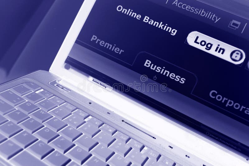 Secure online banking electronic menu. Secure online banking electronic menu