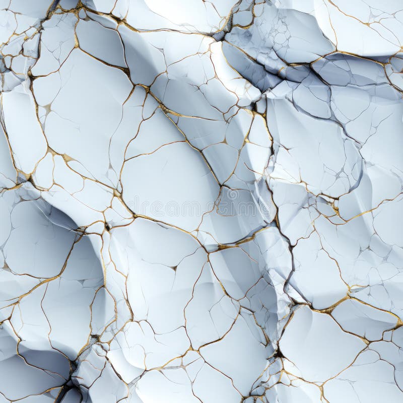 Opere d'arte digitali generate dall'ai di splendidi e di lusso, senza saldatura, di marmo d'oro illustrazione vettoriale