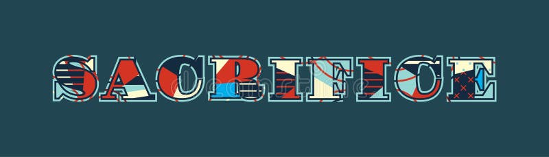 Opfer-Konzept-Wort Art Illustration stock abbildung Opfer-Konzept-Wort Art Illustration stock abbildung