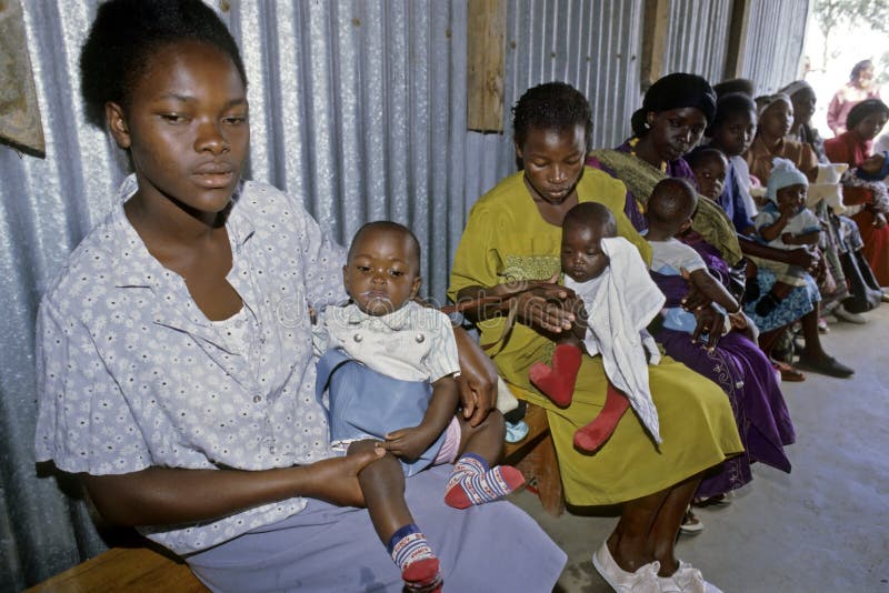 Opieka zdrowotna dla Kenijskich dzieci w slamsy, Nairobia