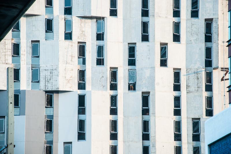 Opinião abstrata do close up da construção foto de stock