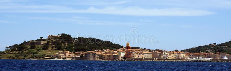 Vista de Saint Tropez fotografia de stock royalty free