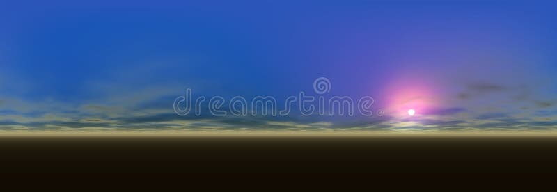 Opinião panorâmico da paisagem ilustração royalty free Opinião panorâmico da paisagem ilustração royalty free