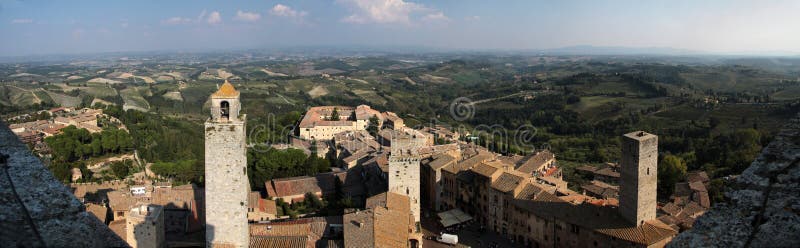 Opinião panorâmico San Gimignano