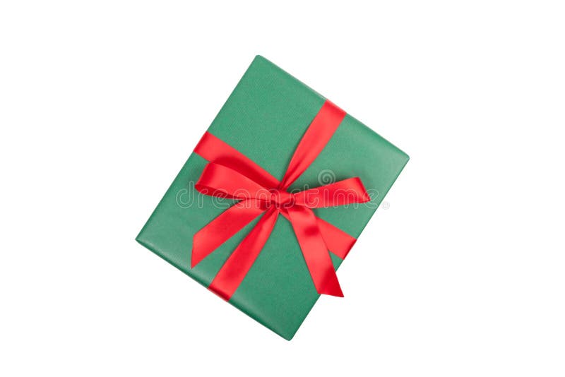 Opinião superior do presente do Natal imagem de stock royalty free Opinião superior do presente do Natal imagem de stock royalty free