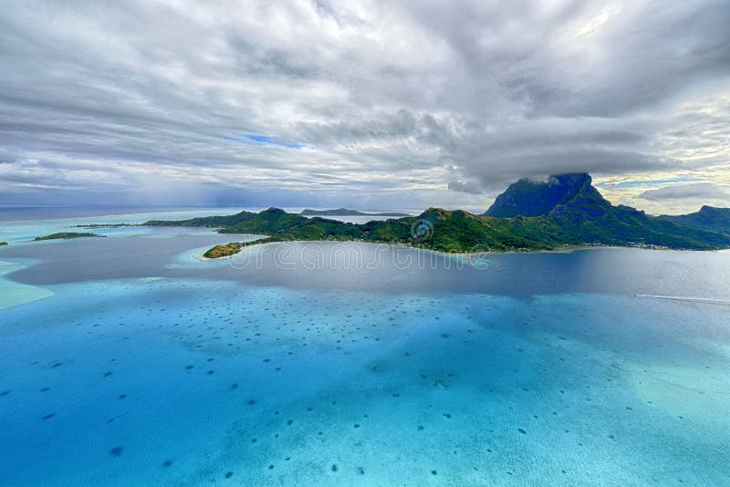 Opinión aérea sobre Bora Bora Opinión aérea sobre Bora Bora