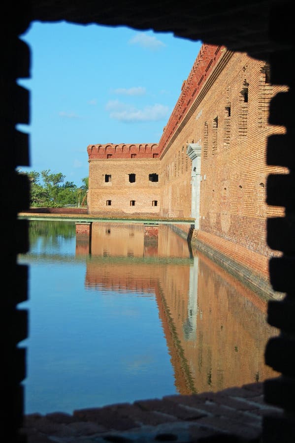 Opinión de la ventana de jefferson de la fortaleza fotografía de archivo libre de regalías Opinión de la ventana de jefferson de la fortaleza fotografía de archivo libre de regalías