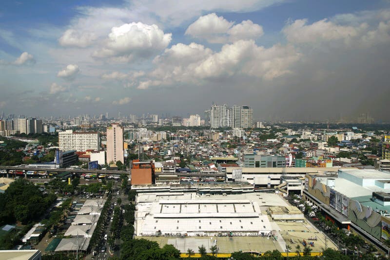 Opinión del ojo de pájaro de los edificios comerciales y residenciales imágenes de archivo libres de regalías Opinión del ojo de pájaro de los edificios comerciales y residenciales imágenes de archivo libres de regalías