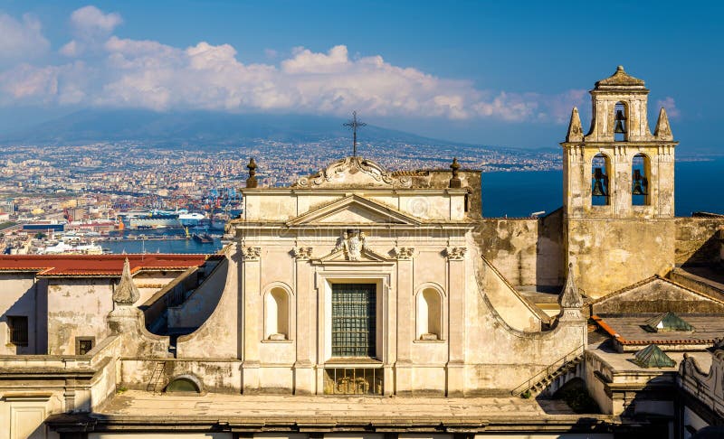 Opinión el Certosa di San Martín en Nápoles fotografía de archivo libre de regalías Opinión el Certosa di San Martín en Nápoles fotografía de archivo libre de regalías