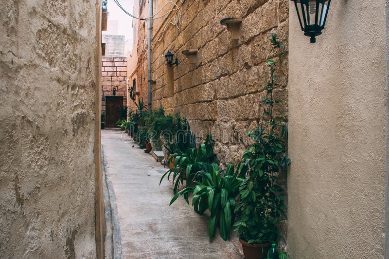 Opini?n t?pica de la calle en Malta imágenes de archivo libres de regalías Opini?n t?pica de la calle en Malta imágenes de archivo libres de regalías