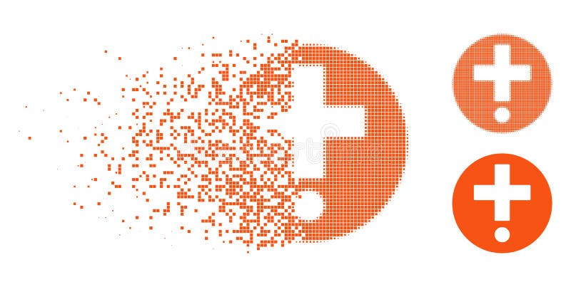 Oplossend Halftone de Apotheekpictogram van Pixelated stock illustratie