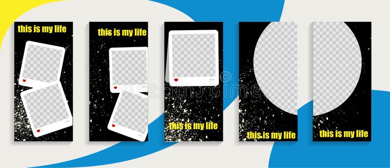 Opowieść szablonu wektoru stylu instagram Handlowy szablon ilustracji Opowieść szablonu wektoru stylu instagram Handlowy szablon ilustracji