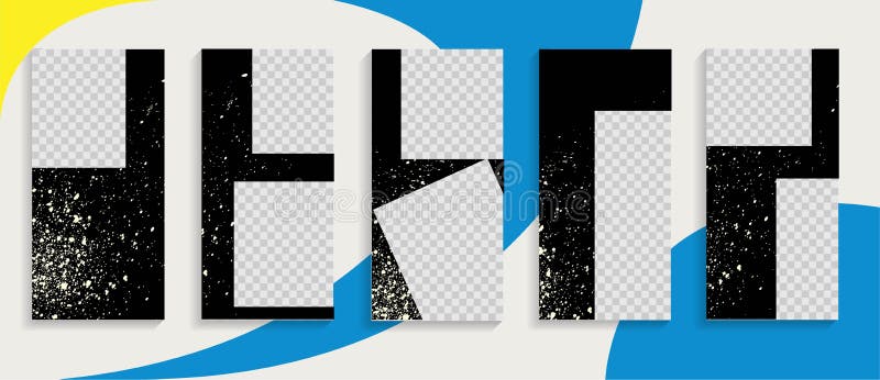 Opowieść szablonu wektoru stylu instagram Handlowy szablon royalty ilustracja Opowieść szablonu wektoru stylu instagram Handlowy szablon royalty ilustracja