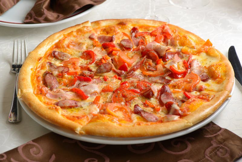 Supreme Pizza stock foto