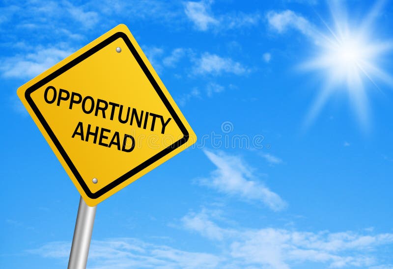 Opportunity Ahead stock photo. Image of advice, forecasting - 46468656