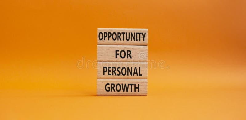 Personal Growth Symbol. Wooden Blocks with Words Personal Growth ...