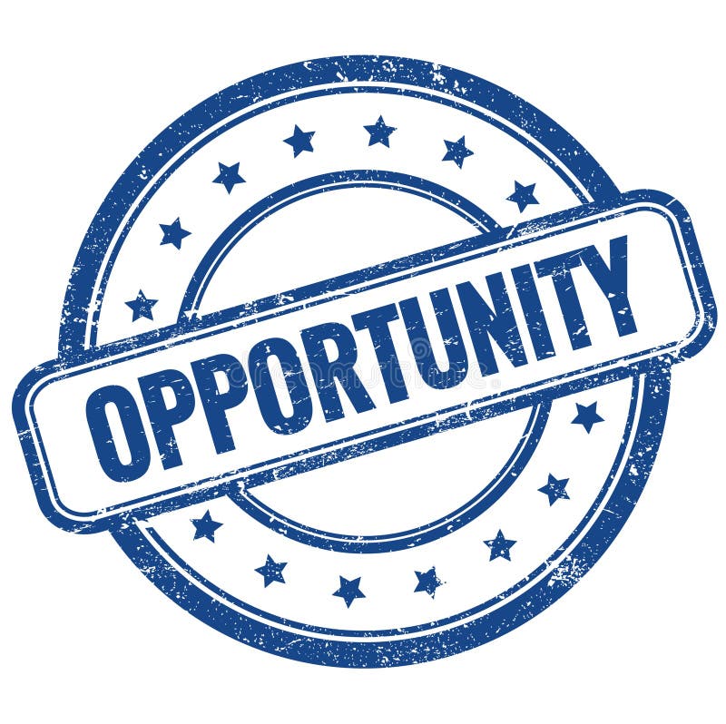 NEW OPPORTUNITY Rubber Stamp Stock Illustration Illustration of
