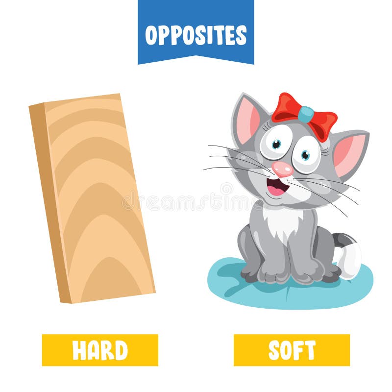 Hard Soft Preschool Stock Illustrations – 8 Hard Soft Preschool