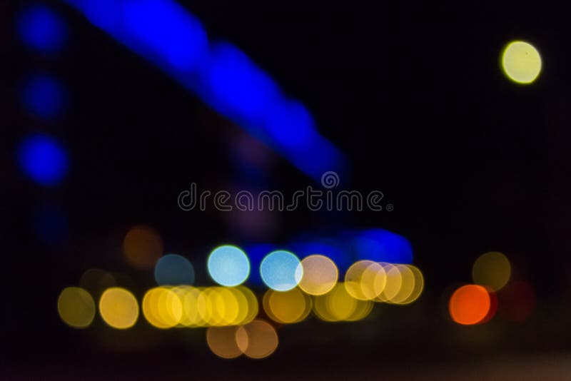 Opposite cold and warm light abstract blur combination